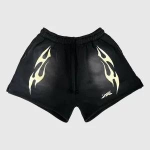 Hellstar Sports Flame Shorts Black